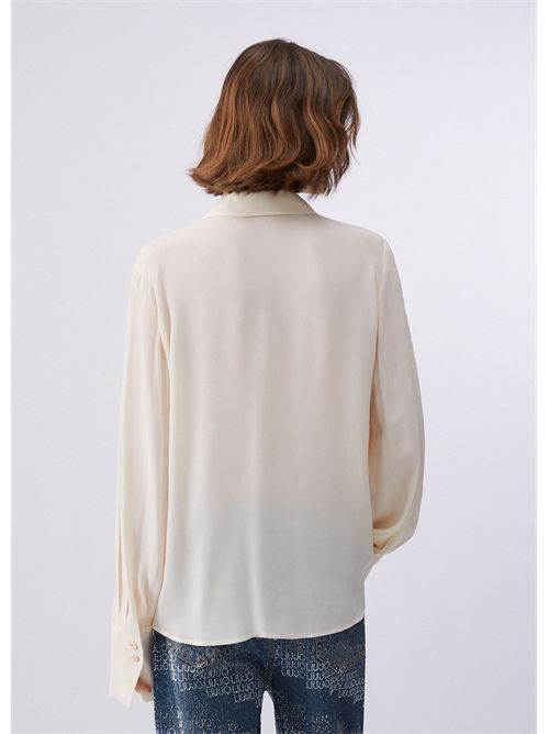 Camicia con bottoni logati LIU JO | CA6157T2578/P9572